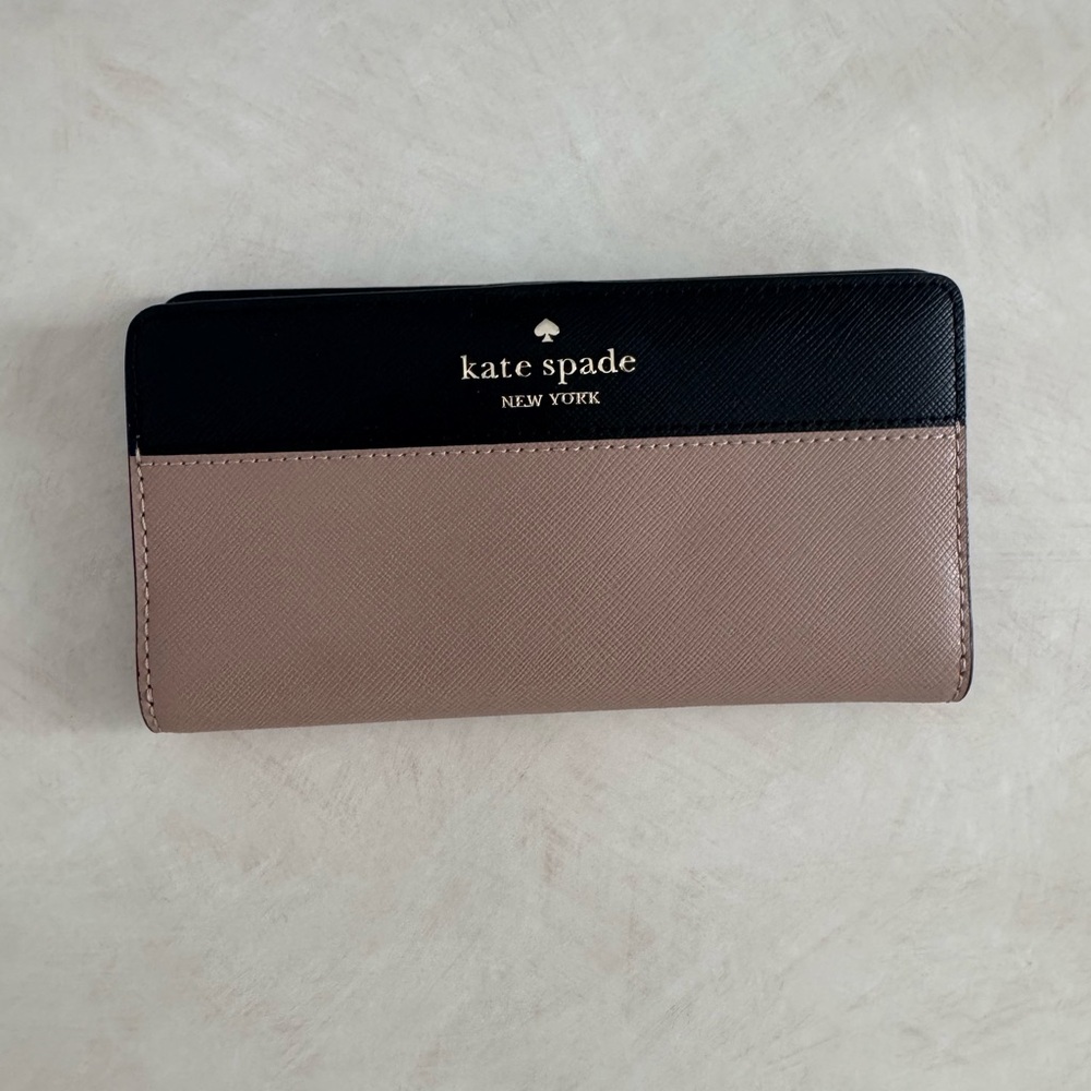 Kate Spade Black and Brown Wallet
